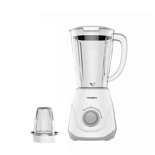 Nasco Bl2033Cd-Cb - Mixeur  - 1.5Lt - 400W - Corps En Plastique - Moteur Couleur Blanc - 220-240V - 6Pcs - Ct - Garantie 1 Mois