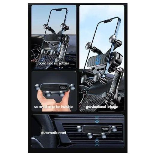 Generic Support de téléphone de voiture rotatif à 360° avec clip d'aération pour navigation - image 4
