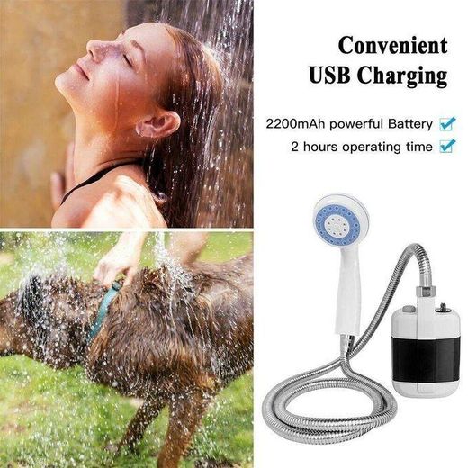 Generic PREMIUM Robinet Douche De Camping Portable Rechargeable Pour Bain,Natation Randonnée Voyage BG - image 3