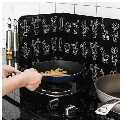 Generic Plaque Anti-éclaboussures D'huile En Film Aluminium Pour Cuisine, Déflecteur De Cuisinière à Gaz - image 3