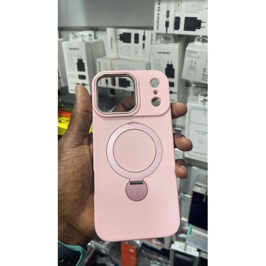 Coque en silicone 17 pro Max Iphone rose