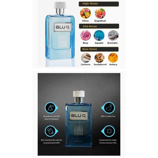 Riiffs Blu O2 Importé Longue Durée 100 Ml Parfum Pour Homme - image 3