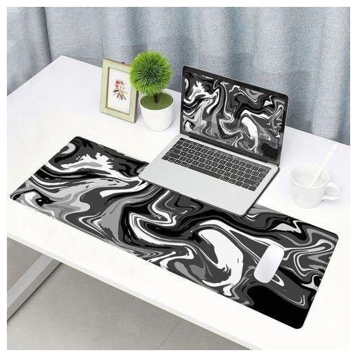 Generic Tapis De Souris Grand Format - Noir/Gris