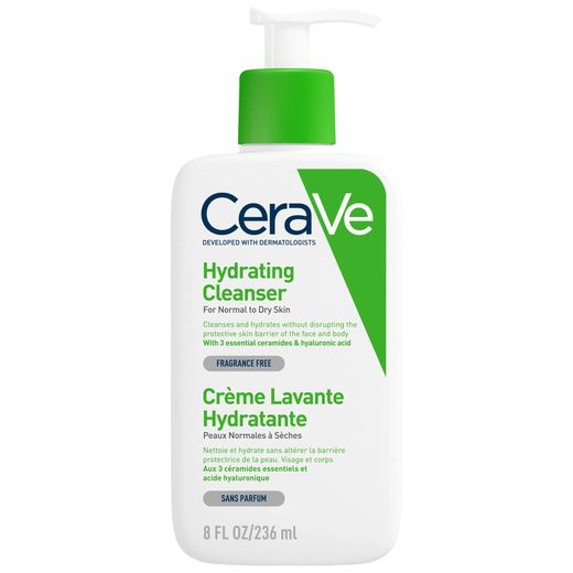 Generic CERAVE Paris , Crème Lavante Hydratante Visage et Corps Pour les Peaux Sèches à Très Sèches, 236ml, (col vert, flacon vert/blanc)