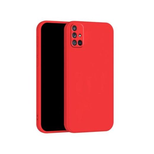 Coque En Silicone Compatible Pour Samsung Galaxy A51 - ROUGE
