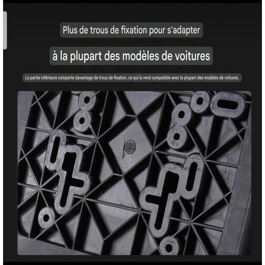Generic Top Case Moto 20-25L, valise de moto Étanche, Coffre Scooter Électrique Universel Renforcé - Noir Éclatant + kit d'installation - image 3