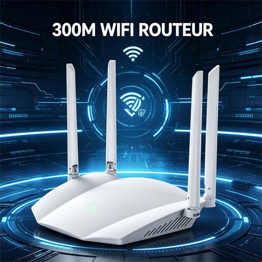Generic Routeur WiFi 300M Sans Fil Point d'Accès 2.4G Répéteur WiFi Longue Portée Répéteur WISP
