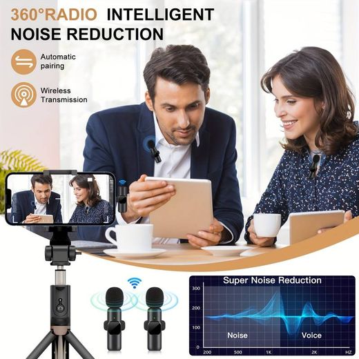 Generic K9  MICROPHONE CRAVATE LAVALIER Pour Smartphone Android Et Iphone - Noir - image 3