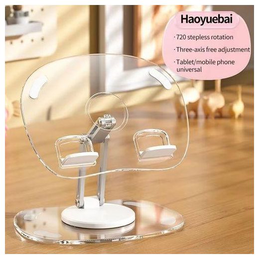 Generic Support pour tablette, support réglable en acrylique transparent pour bureau