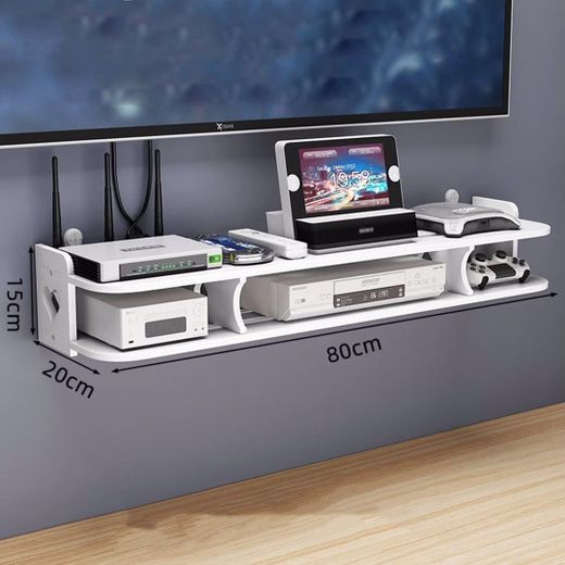 Generic Meuble TV, Buffet TV, Etagères suspendues, Etagère Composants Suspendus pour TV - Etagères suspendues 80 cm utilisées pour Composants TV, Consoles multimédia murales