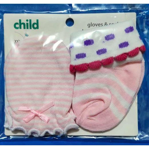 Gant  + Chaussette Assorti  Pour  Enfant