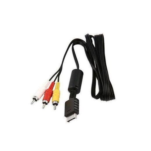 Generic OR PS2 Video Cable AV NEW RCA Audio Composite TV Console 1.8M Black