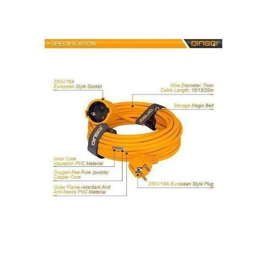 DINGQI  Rallonge électrique Prise 1.5mm/3500w 220V 10M