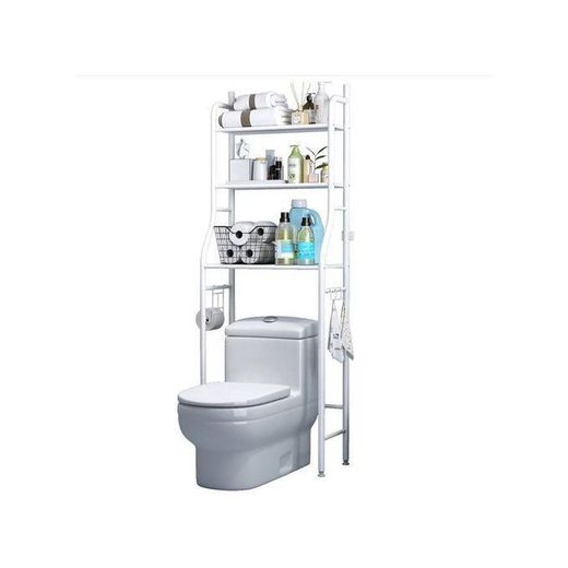 Generic Étagère de Rangement au-Dessus des Toilettes – Optimisez Votre Salle de Bain avec Élégance - image 2