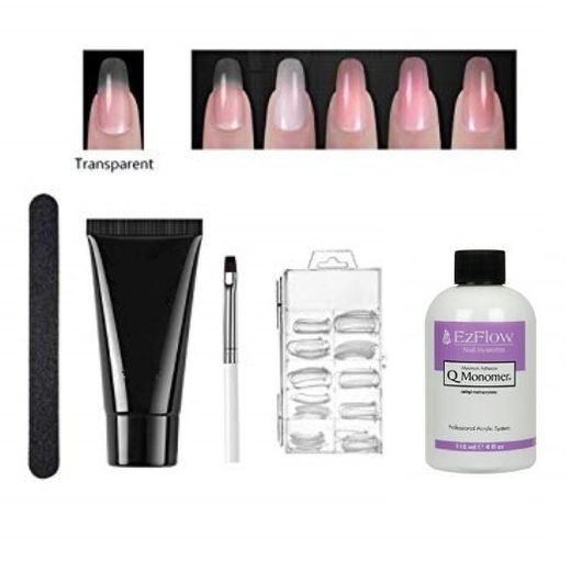 Ezflow Kit Complet  Pose Polygel De Construction  Uv/Led Nail Gel / Acrylic Gel De Extension 30Ml   - Neutre