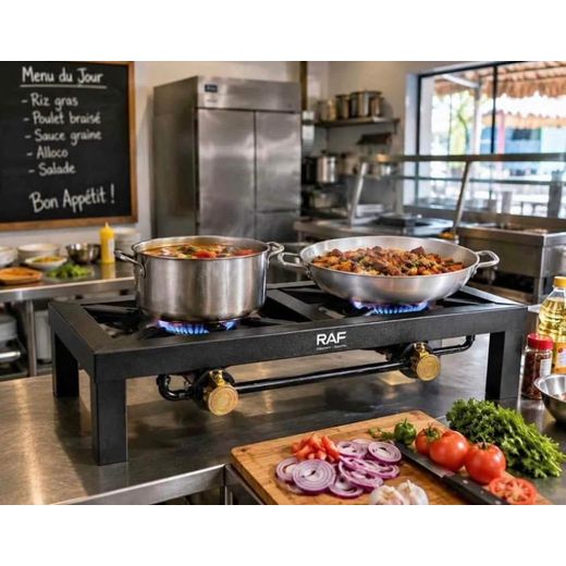 Generic Cuisinière à gaz deux feux avec raccord - image 4