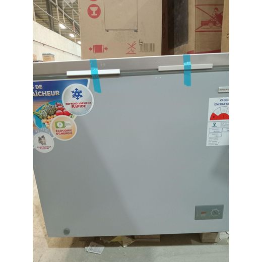 Congelateur Horizontal - HNAS-250 - 200L (200L Net) - 1 Porte - 1 Panier A L'Int - Dark Silver
