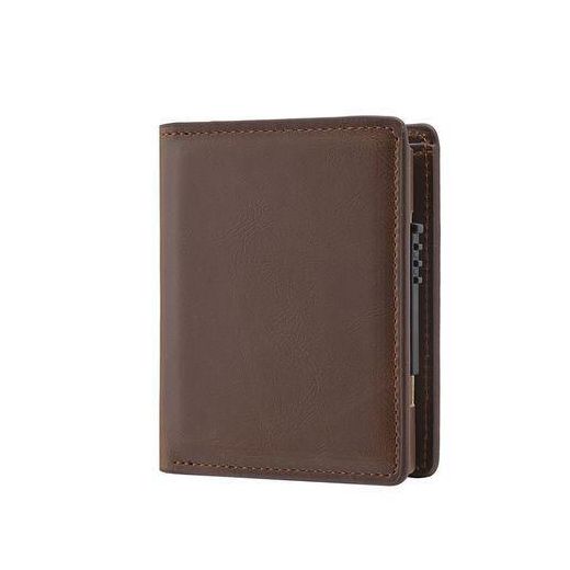 Fashion Porte-cartes Automatique Pop-up Court En Aluminium Pour Homme - Brun - image 4
