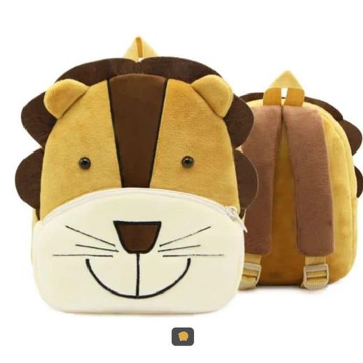Sac à Dos En Peluche Pour Enfant / Sac à Dos Scolaire Doux & Confortable- En Forme de Lion.