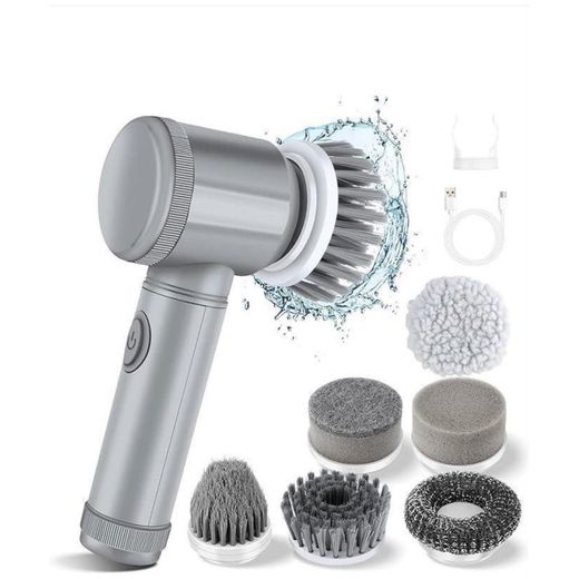 Generic Brosse de nettoyage électrique multifonction 8 têtes/ brosse de nettoyage rechargeable par  Cable USB