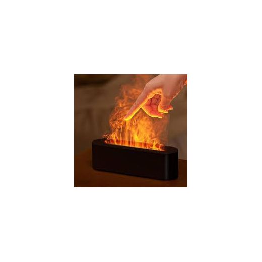 Generic Diffuseur d’Arômes Effet Flamme LED – Humidificateur Décoratif