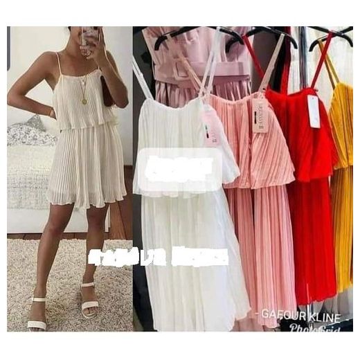Robe Courte Manches Bretelles Jaune