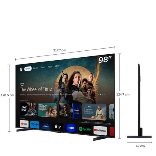 TCL SMART TV QLED 98'' -98P8K - 44Hz/Google SMART TV/Aipq Processor/Onkyo/Dts X/Hdr 10+/ Dolby Atmos/ Apple Home - image 2