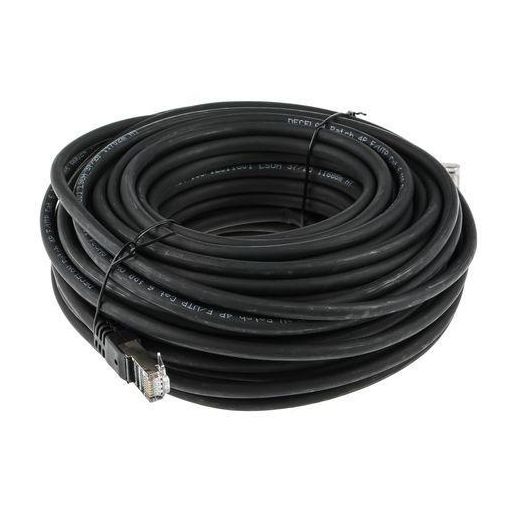 Câble Réseau FTP Cat6 Blindé Et Serti - 100m - Robuste - Noir