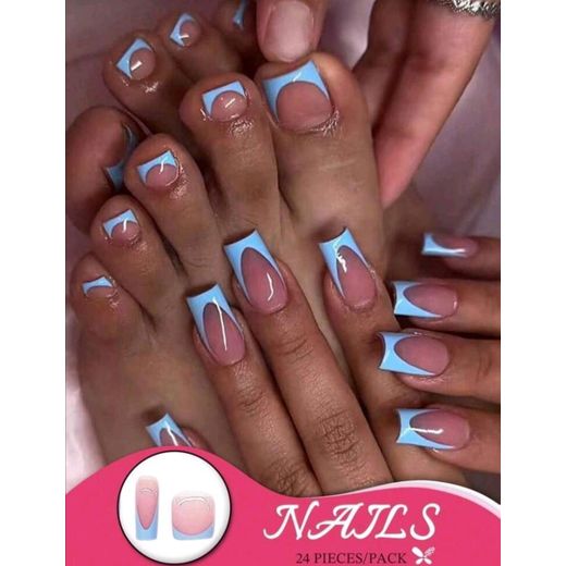 Fashion Faux Ongles Mains et Pieds 48 Pièces : Multicolore