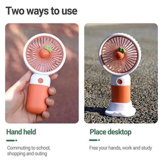 Generic Mini Ventilateur Portable USB Rechargeable - image 2