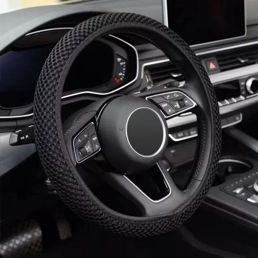 Generic Housse de volant élastique extensible, filet de massage respirant antidérapant pour couvertures de volant de voiture