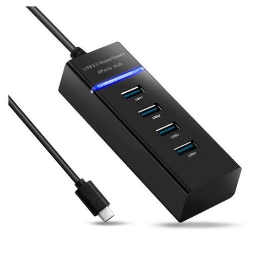 Generic 4 Ports HUB Haute Vitesse Hi-Speed 4 Port USB 3.0 Multi HUB Splitter Extension Pour Ordinateur De Bureau Adaptateur Pour Ordinateur Portable HUB USB - image 3