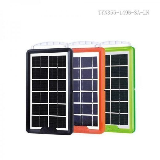 Generic Kit Solaire Projecteur Avec 3 Ampoules LED + Chargeur Téléphone - image 2