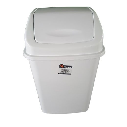 Generic Poubelle bac blanc 18lit fermeture tendance - image 2
