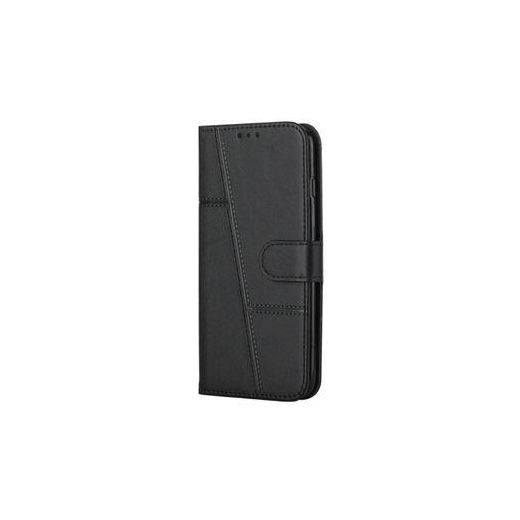 Étui A Rabat En Cuir Compatible Redmi 12C 4G  -Noir