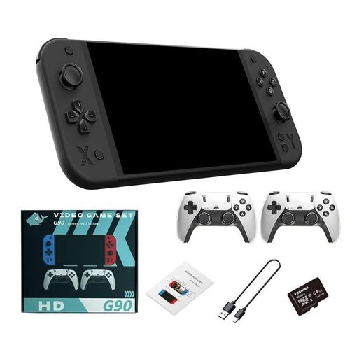 Generic console portable rétro G90 à double joystick, grand écran de 7,0 pouces
