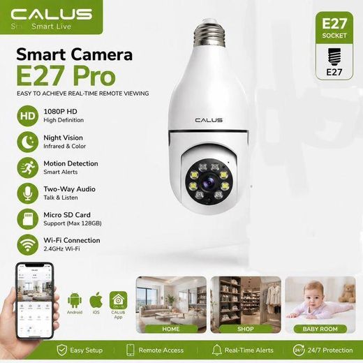 CALUS caméra connectée  E27 Pro