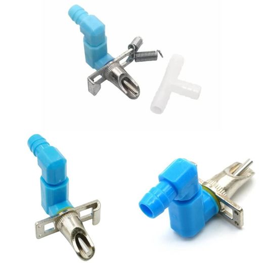 Generic Lot de 25 Abreuvoirs à tétine tournante lapin couleur blue