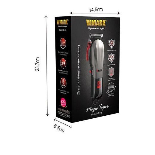 Generic Kiki New Gain Tondeuse à Cheveux Professionnelle - WMARK NG-115 - Rechargeable 2000mAh- Noir - image 4