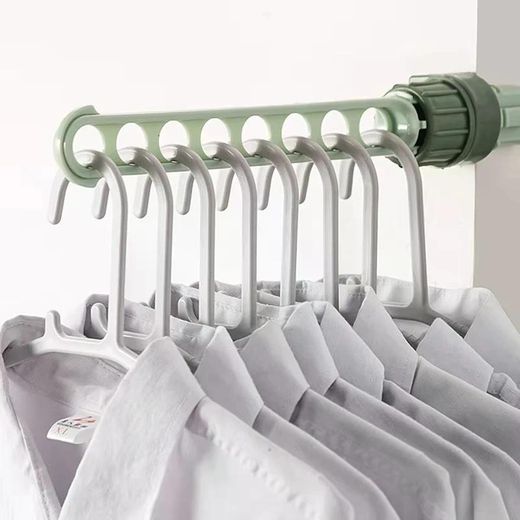 Generic 1 Pc Travel Clothes Hanger Portable Window Frame Hanging Drying Rack For Indoor Wall Mounted Space Saving Clothes Hanger - image 2
