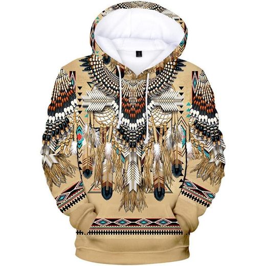 Fashion Sweat à capuche imprimé en 3D, haut ample décontracté pour homme - image 3