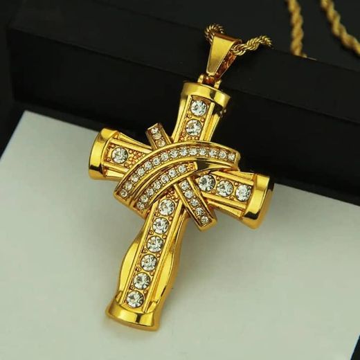 Fashion Collier  Chaine  Croix  Cubique Zirconium Cross   Hommes Et Femmes