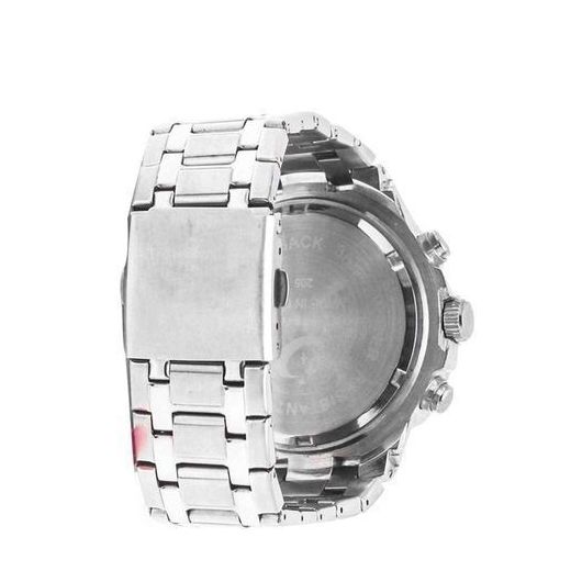 Quamer Montre Homme Analogique Et Numérique Avec Chrono Intégré - Argent/Blanc - image 2