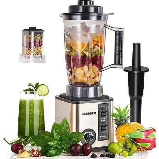 BARDEFU Blender et Robot Culinaire Multifonction en Acier Inoxydable 9500 W Robuste et Multi-Usages avec Hachoir à Viande et Anti-Casse Moulin à Épices et à Café Presse-Citron, 15 Vitesses - image 3