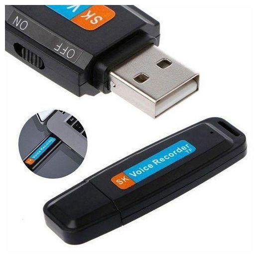 Generic Enregistreur vocal numérique USB portable, lecteur de cartes micro SD/TF/U, chargeur pour stylo - image 4