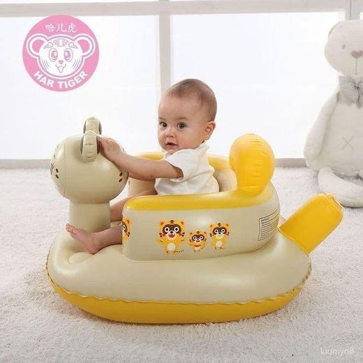 Generic Chaise gonflable pour apprendre à s'asseoir pour bébés, BN - image 2