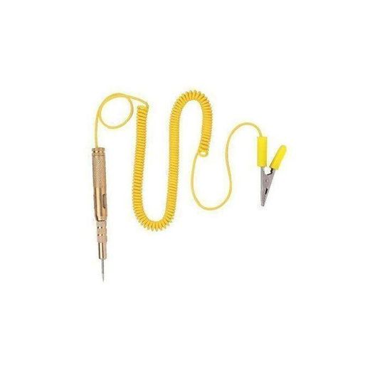 Generic Stylo Testeur de Circuit Automobile 6V/12V/24V – Testeur de Tension Électrique pour Voiture, Moto et Camion – Lampe Témoin de Diagnostic Mécanique avec Câble en Spirale Extensible et Pince Crocodile – Jaune  DE - image 3