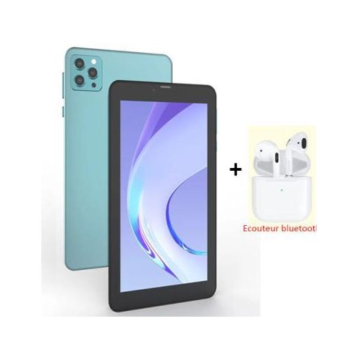 Atouch Tablette PC Androïd avec écouteurs Bluetooth – 7 pouces – 8GB RAM / 256GB ROM – 5G – Dual SIM – 5000 mAh - image 2