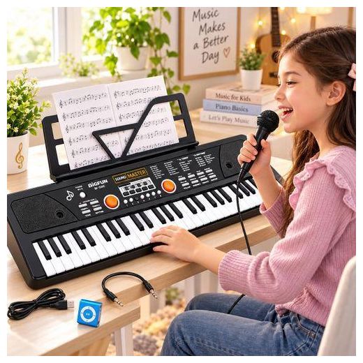 Generic Piano Électronique et Accessoires – Noir - image 3