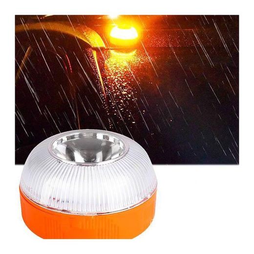 Generic Lampe LED De Secours Sur Aimant Lampe Helpo Éclairage Autonome De Secours Lampe De Signalisation 2 En 1 - image 3